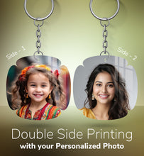 Acrylic Personalized Photo Keychain, Both Side Printing Design Shape - 28