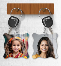 Acrylic Personalized Photo Keychain, Both Side Printing Design Shape - 29