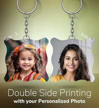 Acrylic Personalized Photo Keychain, Both Side Printing Design Shape - 29