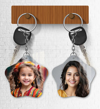 Acrylic Personalized Photo Keychain, Both Side Printing Design Shape - 3