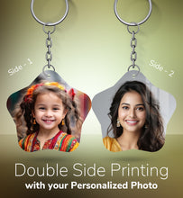 Acrylic Personalized Photo Keychain, Both Side Printing Design Shape - 3