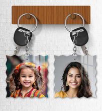 Acrylic Personalized Photo Keychain, Both Side Printing Design Shape - 31