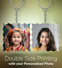 Acrylic Personalized Photo Keychain, Both Side Printing Design Shape - 31