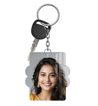 Acrylic Personalized Photo Keychain, Both Side Printing Design Shape - 34