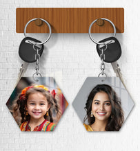 Acrylic Personalized Photo Keychain, Both Side Printing Design Shape - 35