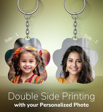 Acrylic Personalized Photo Keychain, Both Side Printing Design Shape - 38