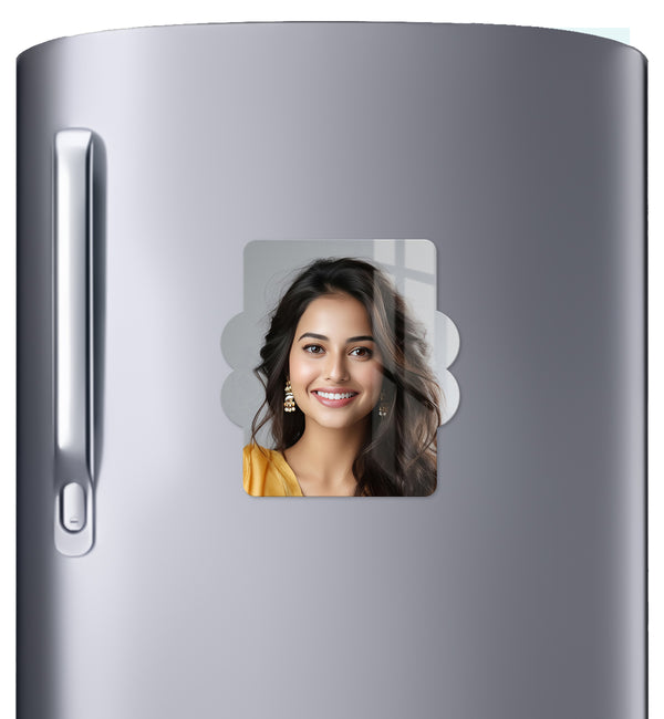 Acrylic Personalized Photo Fridge Magnet, Shape - 39