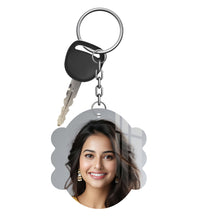 Acrylic Personalized Photo Keychain, Both Side Printing Design Shape - 39