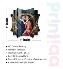 Acrylic Personalized Photo Wall Clock - Shape - 39