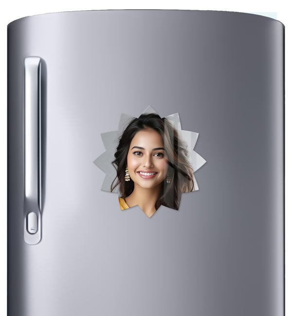 Acrylic Personalized Photo Fridge Magnet, Shape - 4