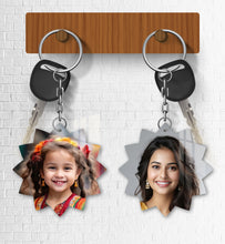 Acrylic Personalized Photo Keychain, Both Side Printing Design Shape - 4