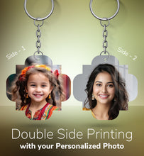 Acrylic Personalized Photo Keychain, Both Side Printing Design Shape - 40