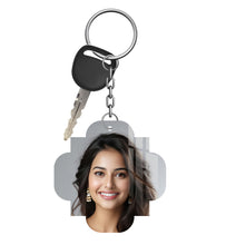 Acrylic Personalized Photo Keychain, Both Side Printing Design Shape - 40