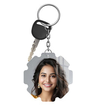 Acrylic Personalized Photo Keychain, Both Side Printing Design Shape - 42