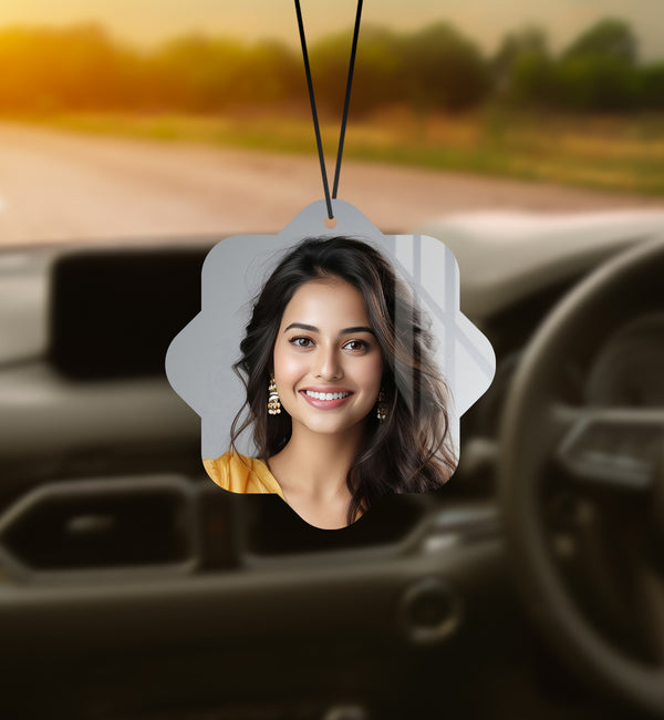 Acrylic Personalized Car Photo Hanging, Shape -44