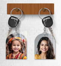 Acrylic Personalized Photo Keychain, Both Side Printing Design Shape - 47