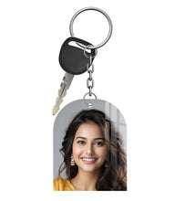 Acrylic Personalized Photo Keychain, Both Side Printing Design Shape - 47