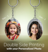 Acrylic Personalized Photo Keychain, Both Side Printing Design Shape - 49