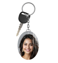 Acrylic Personalized Photo Keychain, Both Side Printing Design Shape - 49