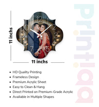 Acrylic Personalized Photo Wall Clock - Shape - 5