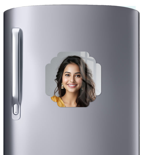 Acrylic Personalized Photo Fridge Magnet, Shape - 53