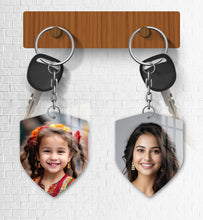 Acrylic Personalized Photo Keychain, Both Side Printing Design Shape - 9