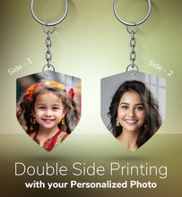 Acrylic Personalized Photo Keychain, Both Side Printing Design Shape - 9