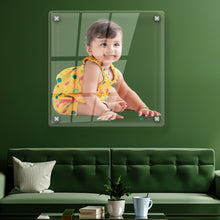 Personalized Square Clear Acrylic HD Photo Print